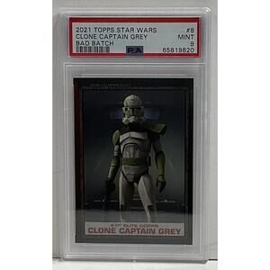 2021 Topps Star Wars The Bad Batch #8 Clone Captain Grey PSA 9 Cert#65819820